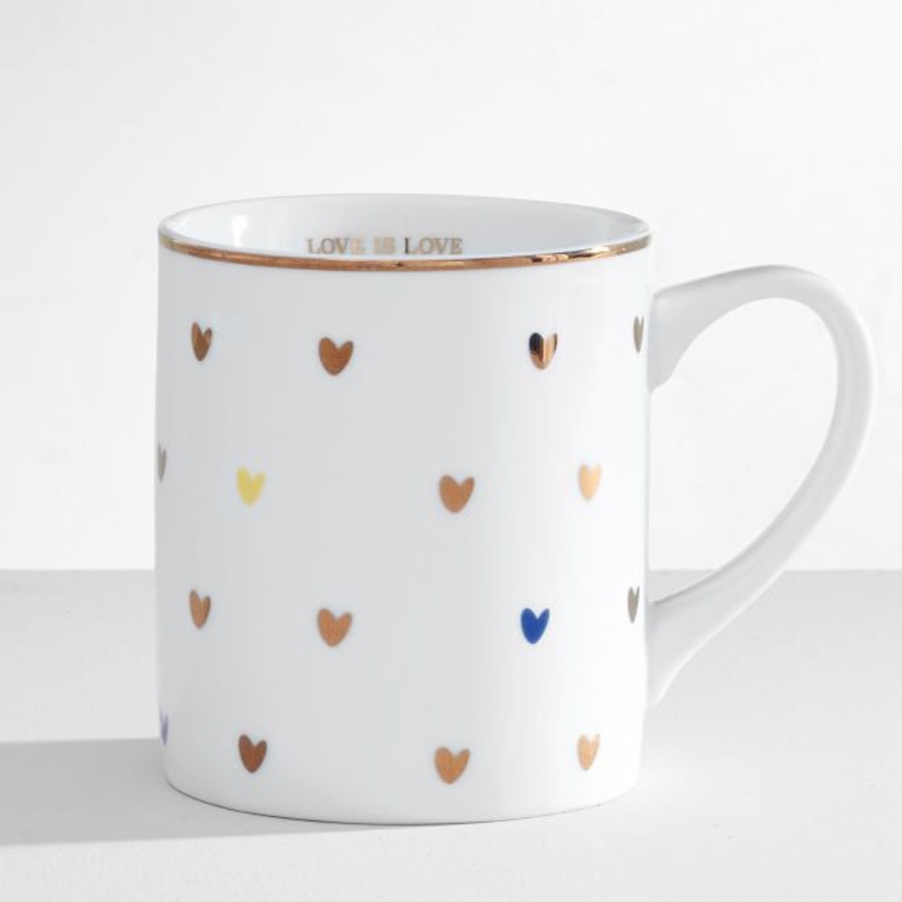 Williams Sonoma HRC Love is Love Mugs (Set of 2)